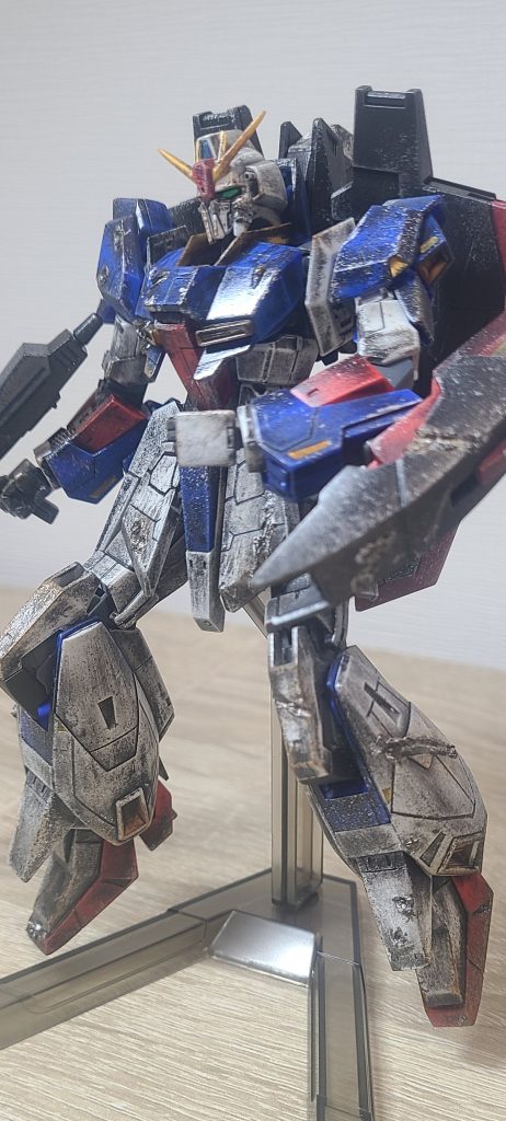 HGゼータガンダム　汚し&ダメージ加工