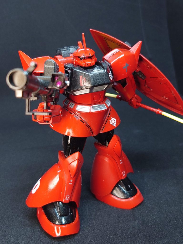 ハンドパーツの塗分けミスにクリアを吹いた後に気が付きましたよ