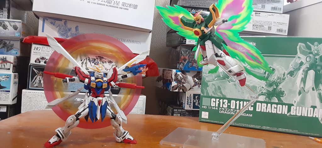 ドモン「ならばこちらも‼️」「俺のこの手が真っ赤に燃える‼️」サイシー「勝利を掴めと轟き叫ぶー‼️」ドモン「爆ー裂‼️ゴッド・フィンガーーー‼️」