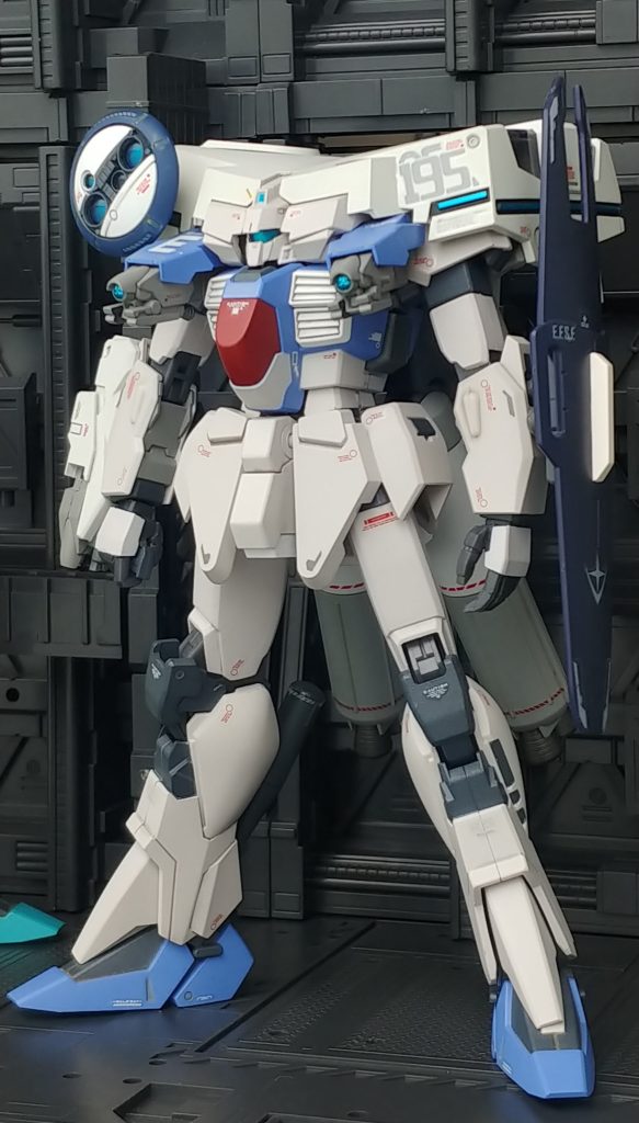 Hgucネモのシールドを加工、一撃撃墜回避祈願。ご覧いただきありがとうございました。