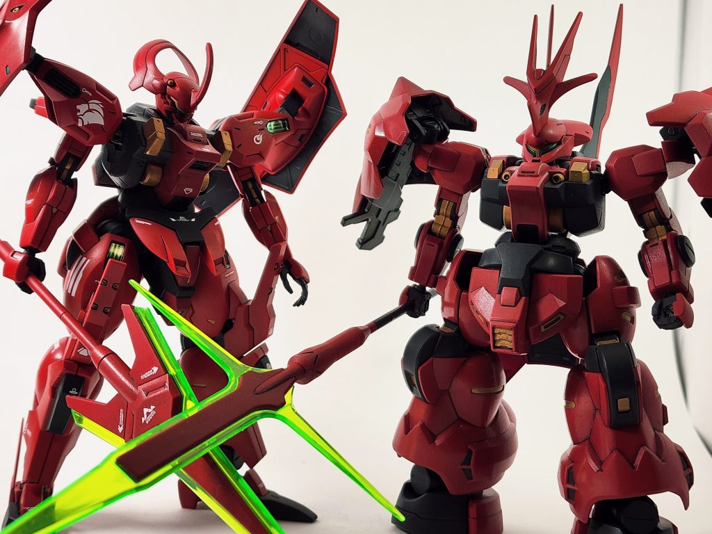 以前作製したディランザとの２ショットダリルバルデは化粧パフスポンジによる塗装ディランザは筆塗装です。、、違い？見栄えはともかくスポンジ塗装は楽でしたね！