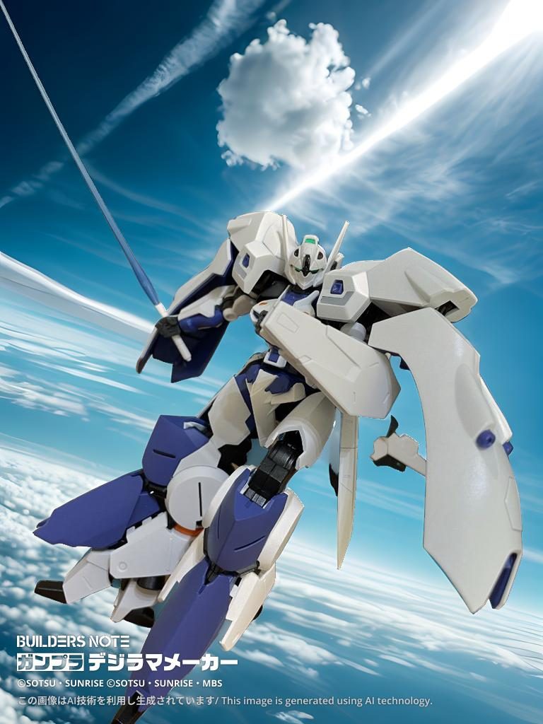 今回は、ガンプラデジラマメーカーを使ってみました。クリアの支柱と重なるところやバックパック、サイドアーマーの一部が消えてしまいましたが、なかなかいい機能ですね。