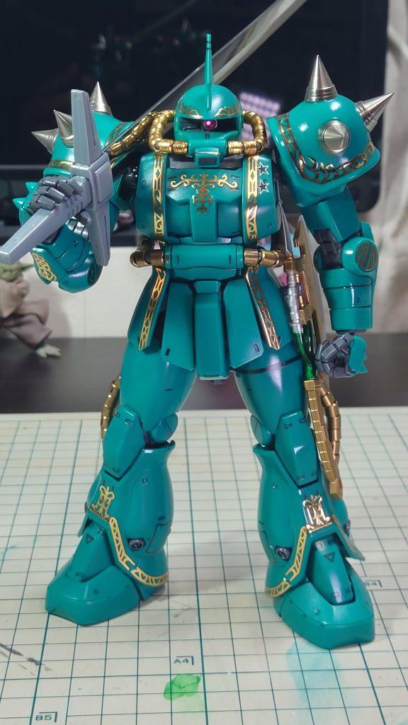 ドズル・ザビ専用ザクⅡ–2枚目/制作者：あれく myT 積みプラ崩したい