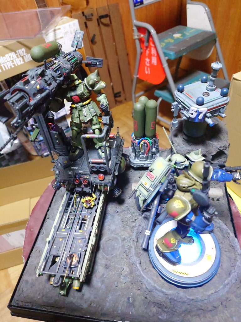 牛歩製作ザク＆ザク＆ザク時々スキウレ　ジオラマ