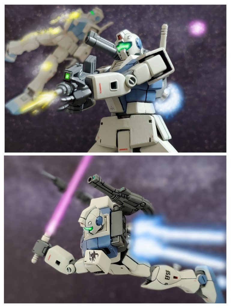 機体も被弾しコクピット内で負傷するロジャース大尉。シイコ少尉は中破した隊長機を庇いながらザク部隊と対峙する💥負傷し意識が朦朧とする中、ロジャース大尉は予想以上の相手の強さに部隊の撤収を指示⚡指揮権を『彼』に委ねた。しかし、噂の真紅の稲妻を前に背を向ければ部隊が全滅しかねない。そう判断した『彼』は殿を務めシイコ少尉をはじめとする全員に撤退を指示する。