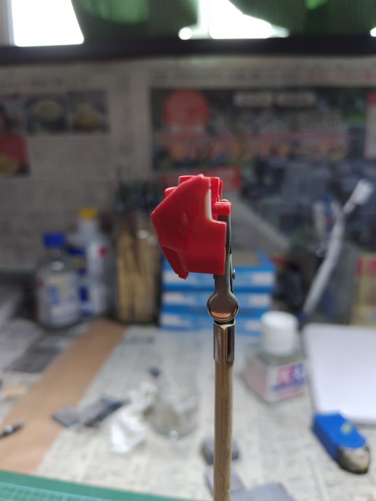 ポリキャップが見えづらくなるように延長しました。(gundam-kao5)