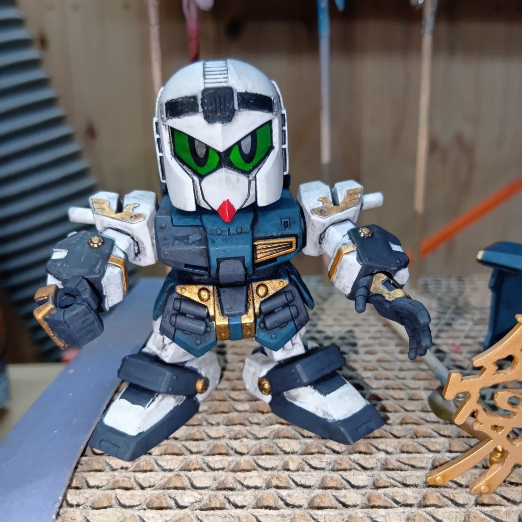 軽装モード。UP中に気が付きましたが、おでこの『Ⅱ』を塗り忘れていました💦