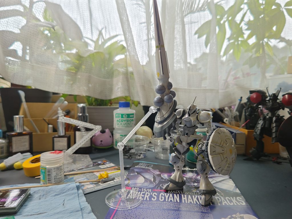 ウェザリング終了。最近よく使うのはサンド系のものと、オイルダメージ、スス汚れですね。私のいうウェザリングは使用感、とか風味つけみたいな感じなのかな？って思いました。