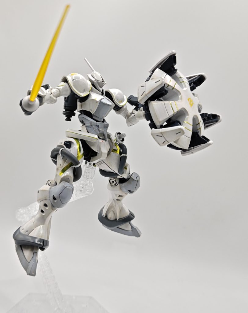 展開するとこーなります。白のウェザリングとして、くすんだ陶器をイメージしてイエロー系で行ってみました。