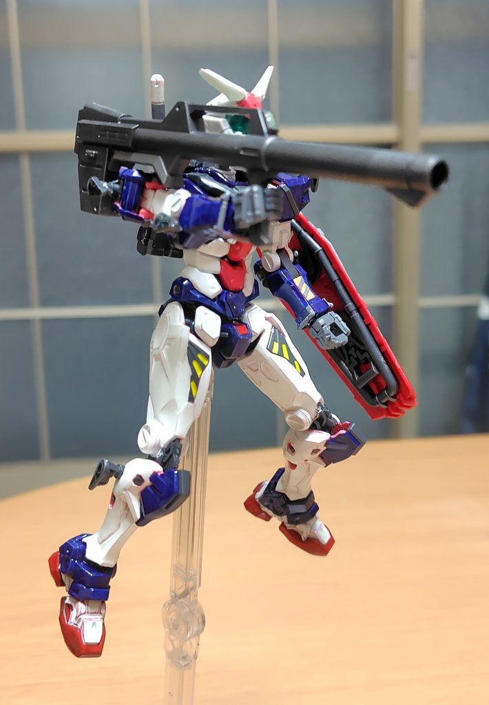 劇中ではガンダムバズーカを装備して奪取したジオン軍を迎撃した他、弾切れしたら投擲する等パイロットは相当の腕前と考えられる。バズーカは前回投稿したMk-Ⅱのバズーカを借用。