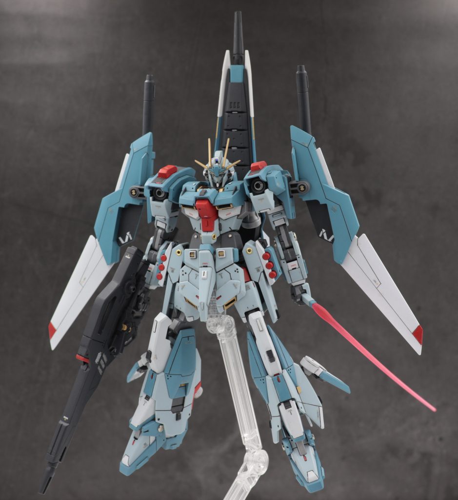 ジョイントは3mm軸なのでシールドブースターを背中に、ウィングを肩にといった形態も可能です。最後まで閲覧いただきありがとうございました!!