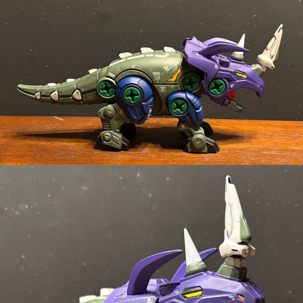 養生テープで一部塗装が剥がれるアクシデントもありましたが余剰、ジャンクパーツにハイキューパーツさんのデカールをメインに仕上げました。