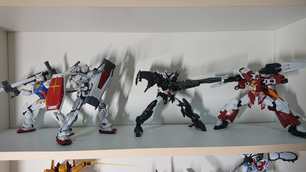 棚に追加。ガンプラ棚は紹介するつもりありません。あとここで見える残りの奴らは紹介しません(!?)