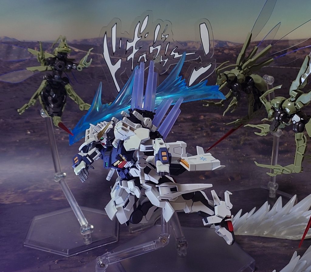 “いくぞ!”結晶を操り、敵を薙ぎ払う。