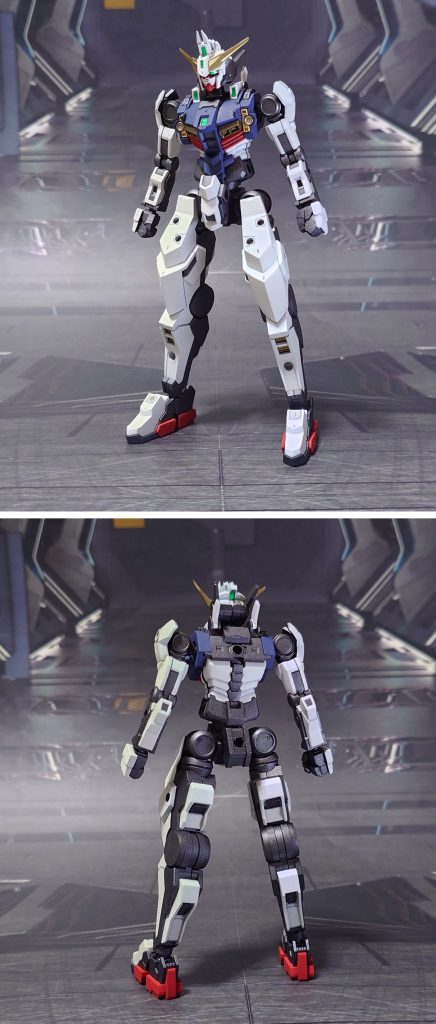 ガンダムジリウス、軽装状態で前後ろ。