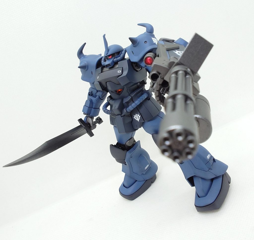 やはり、グフカスタムといえば、ガトリングシールド(zaku-kao6)このデザインたまりません(zaku-kao5)