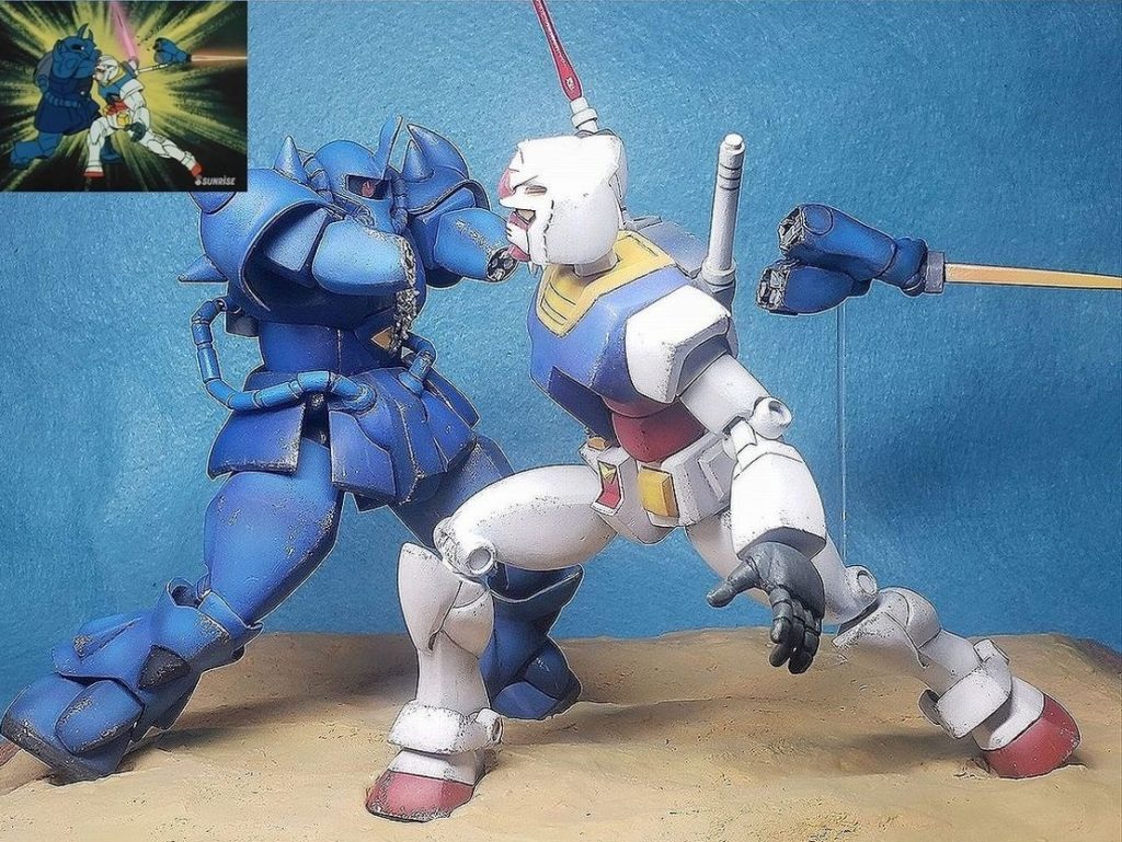 フル可動1/100旧キット グフ 【アニメ劇中フォルム徹底再現版】   ※旧キット1/100 グフ使用–6枚目/制作者:HITOHITO