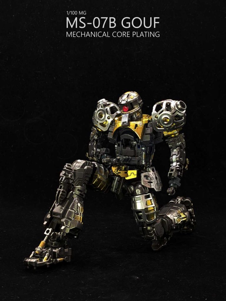 MG 1/100 グフ Ver.2.0  クリアカラー　メカニカルコアメッキ風塗装–3枚目/制作者：しうまい
