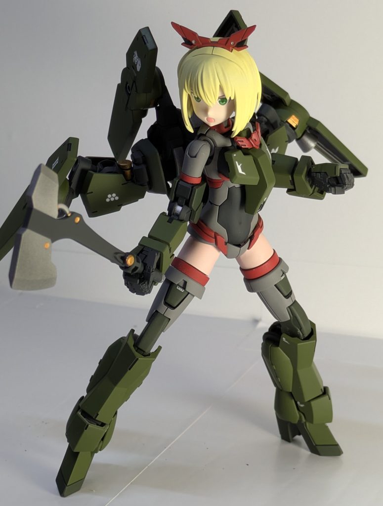 グレイズ斧装備『アイ〇ツ!アイ〇ツ!』狙ってないけど髪の毛は純正キットより薄い色にしたら星〇いちごになった写真ではわかりにくいですがおでこより上のラインに白グラデーションが入ってます。