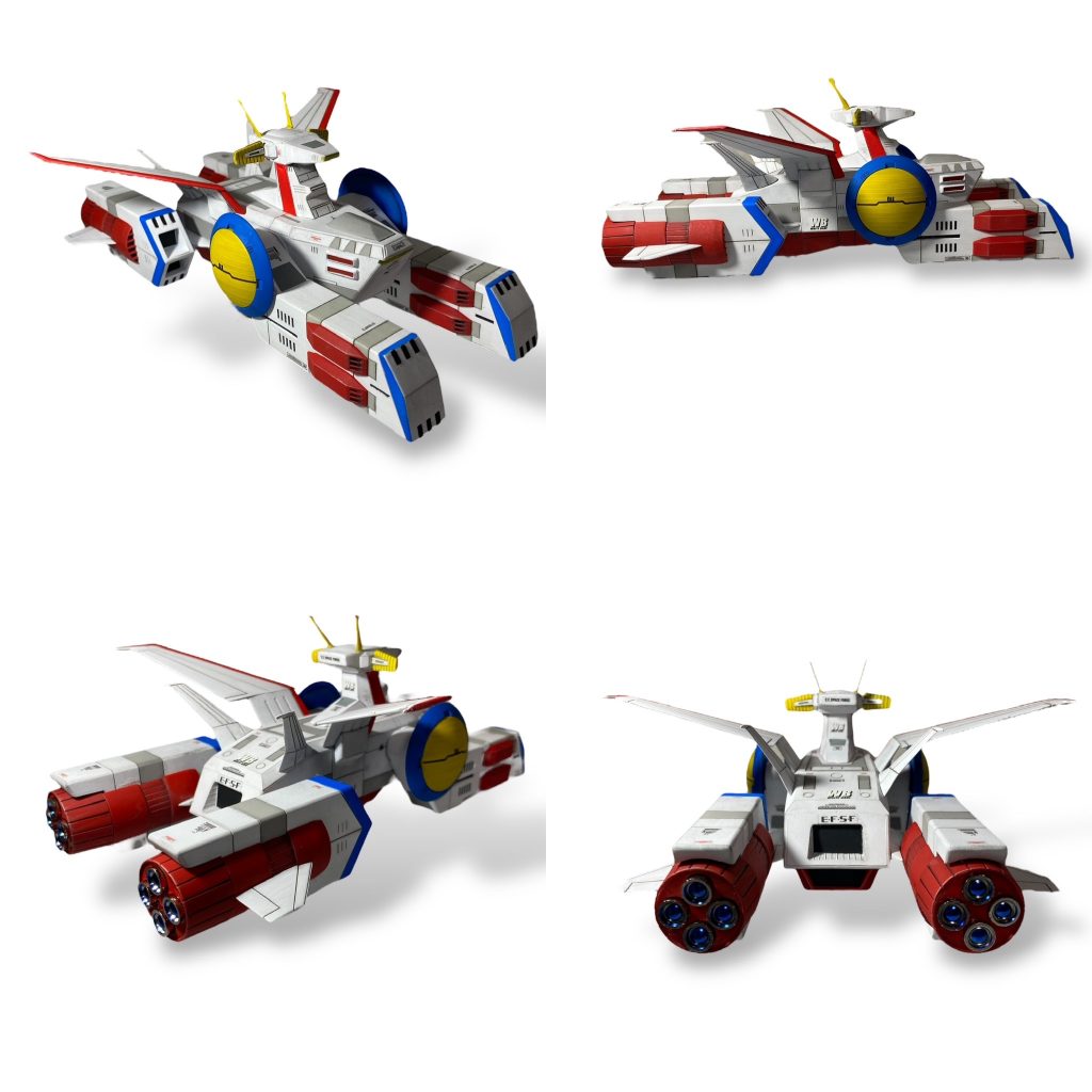 旧キット1/1200ホワイトベース–2枚目/制作者：丸五ワークス