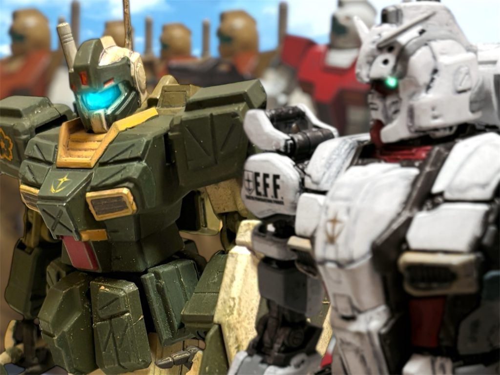 『要は俺らと飲んだのが、よほど楽しかったんだろう。可愛いところもあるやつじゃないか。』 ヘントの通信機に、機体に乗り込んだイギーから通信が入った。「だから、直に言ってやればいいじゃないか。」『嫌だね、そういうのはお前がやれ。』じゃあ行くぞ、と、イギーは機体を歩ませ、中隊の集合地点へと向かう。最後に、通信を送ってきた。『お前こそ、ちゃんと言ってやったんだろうな。この後、どっちかが死んじまっても知らねえぞ。』〜〜〜〜〜〜〜〜〜〜〜〜〜〜〜