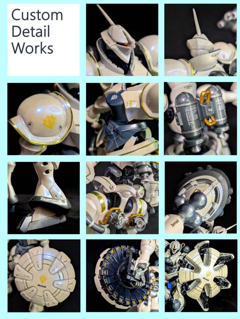 エグザベ専用ギャン（ハクジ装備）②　サファイアブルーパール仕上げ–2枚目/制作者：しうまい