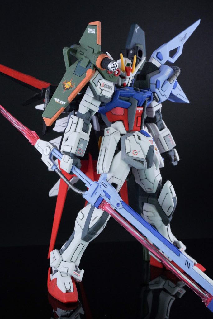 HG パーフェクトストライクガンダム–2枚目/制作者：レン@筆塗り部分塗装