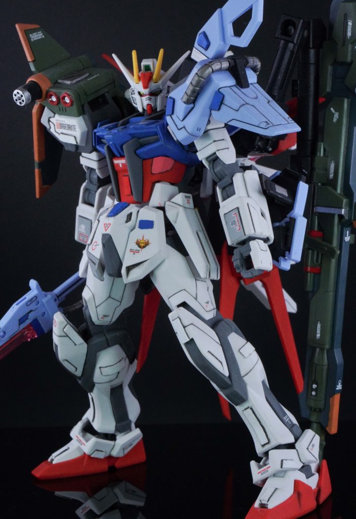 HG パーフェクトストライクガンダム–4枚目/制作者：レン@筆塗り部分塗装