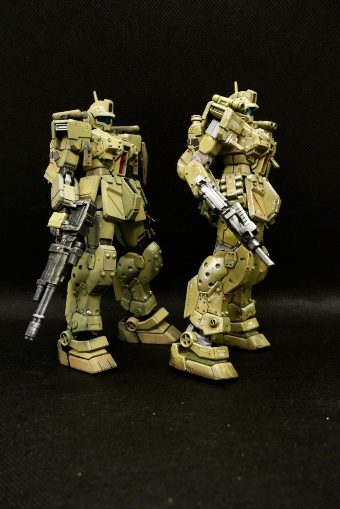 ゴテゴテウェザリングとシンプル仕上げ二つのジムスパルタン甲乙つけ難いです