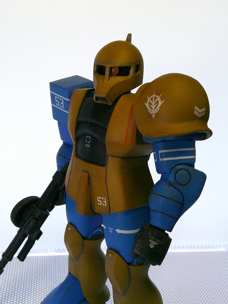 今回スミ入れを黒で行ったのですが、やはり濃すぎました。しかしながら今回はそのまま完成まで進めています。また次に作るときの課題としておくのも楽しいものです。