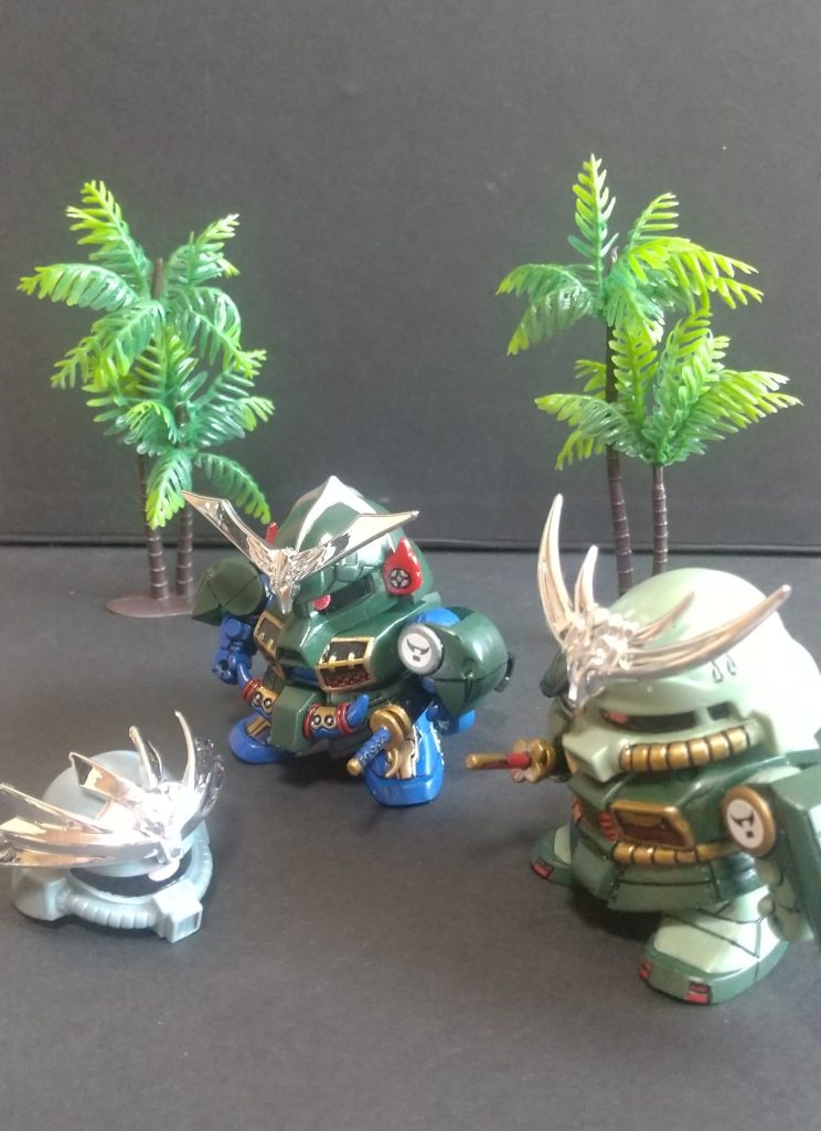 むか〜しむかしあるところに、古殺駆・今殺駆・新殺駆という三人の兄弟武者がおったそうな… 古殺駆「今日も暑いのう」今殺駆「暑うございますな兄者」新殺駆「いや〜涼しいなあ」今「ぶっ!シンよ何じゃその格好は!?」新「暑いから体置いてきちゃった」今「暑いからとて体ごとパージする奴がおるか!武士たるもの心頭を滅却すればなんちゃらカンチャラ……」古「コンよ、まあそうカッカするでない」