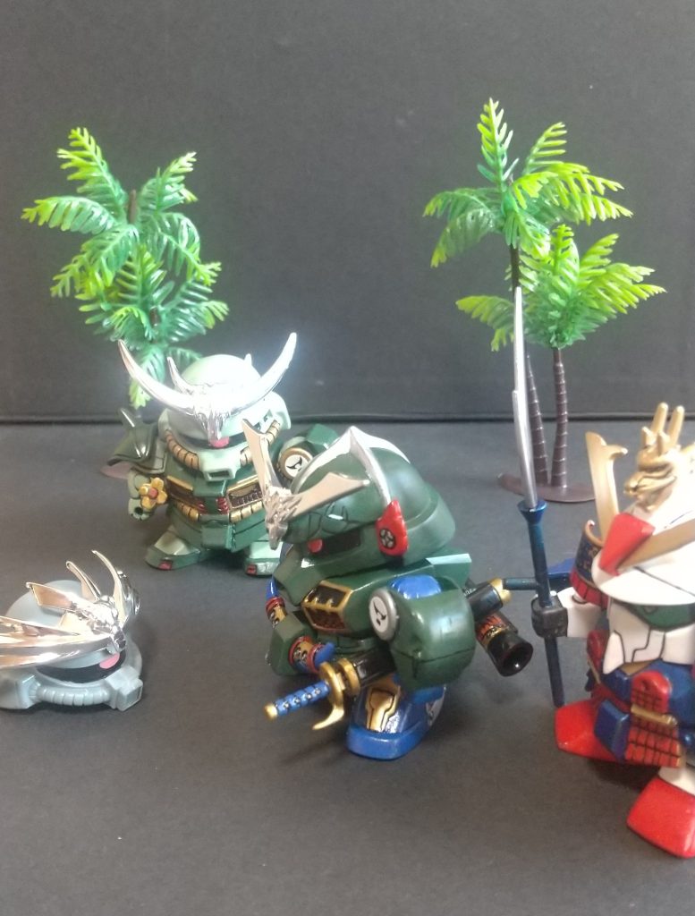 古「…という訳で、スイカ割り対決じゃ!」今「おおっ、まさしく風流!さすが兄者!」Z「良いだろう。どんな勝負でも私は負けん!」古「むふふふ、いい覚悟だ…シンよ、スイカを持てい!」新「ゲフッ」古「…ん?シンよ、スイカを」新「ごちそーさま!いやー冷えてておいしかった!さすが長兄!」古「……スイカ…食ったの…?全部…?」新「うん、みんな話してるからいらないのかな〜と思って、冷えてるうちに食べちゃおうかなって」今「(食ったものはどこに入ったんだろう…?)」