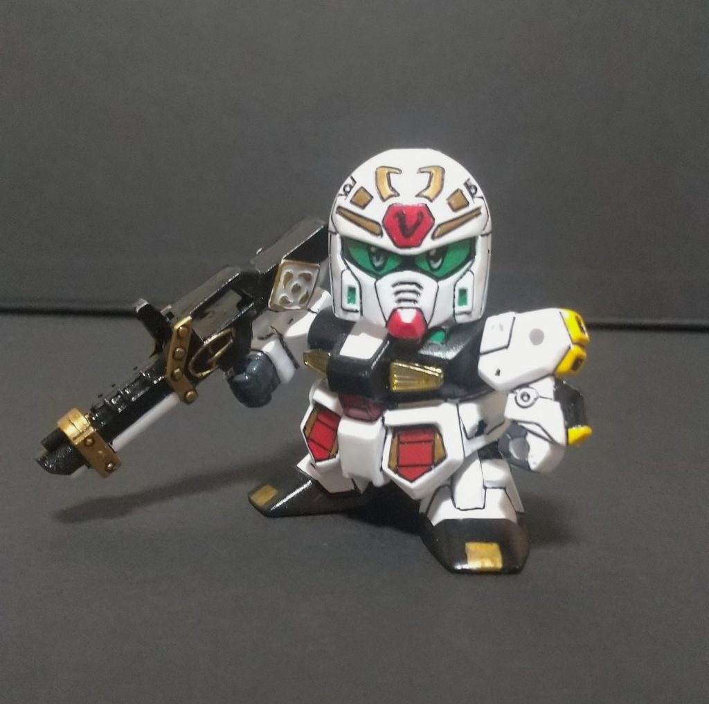 軽装モード装備を外すと武者感がかなり薄れますねほぼニューガンダムです。