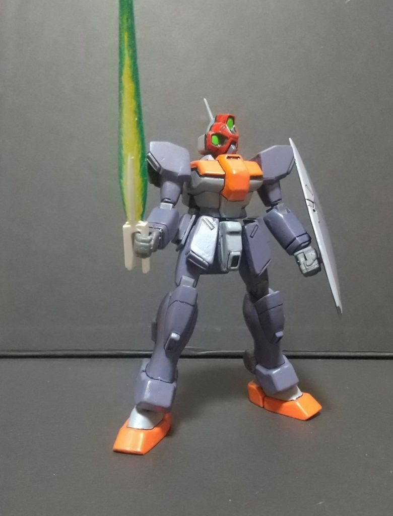 ガンダムXのビームサーベル装備足の可動範囲はこれが最大くらいです