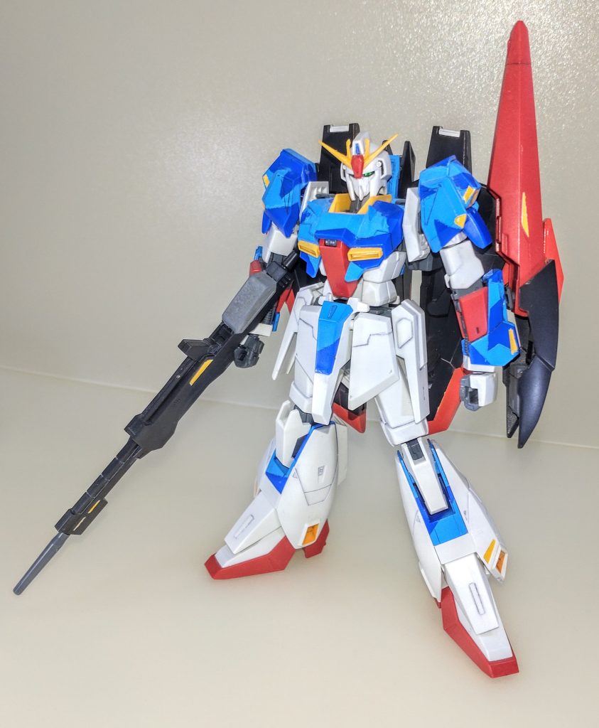 フル装備。スプリッター迷彩はMr.カラーのスカイブルーを使用しました。