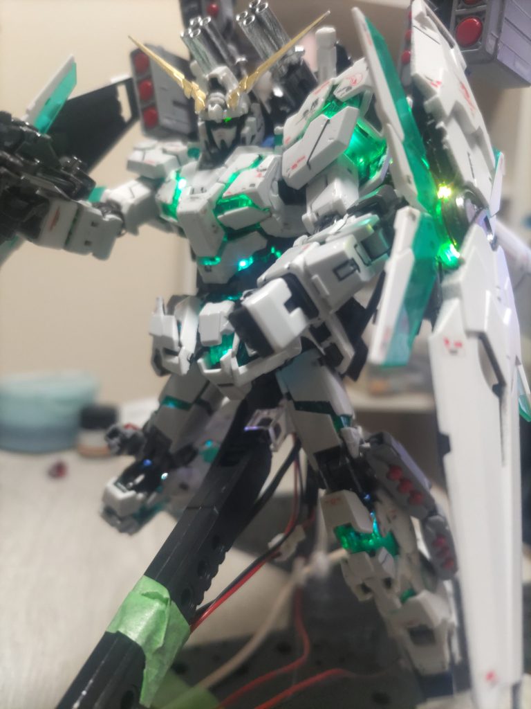 フルアーマーユニコーンガンダム　LED化完成