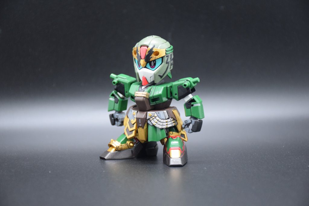 筆塗り全塗装 SDガンダム三国伝 – 真 雷装 張飛ガンダム(真三國無雙color ver.)–3枚目/制作者：KaTim