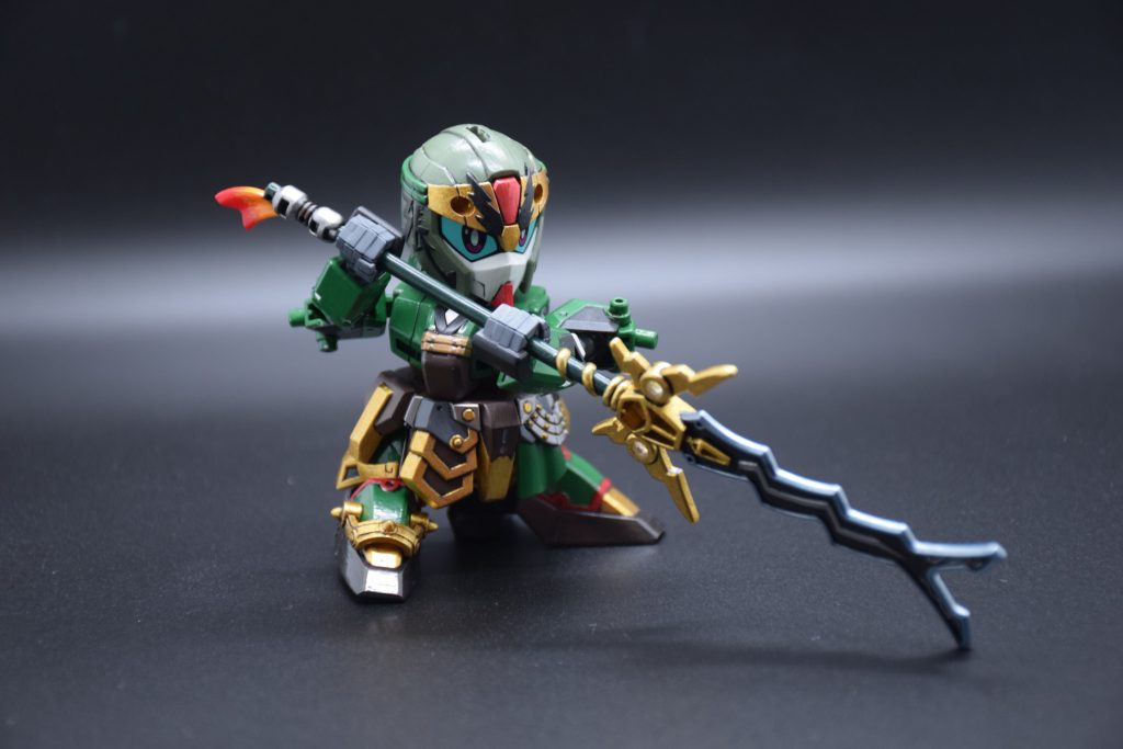 筆塗り全塗装 SDガンダム三国伝 – 真 雷装 張飛ガンダム(真三國無雙color ver.)–6枚目/制作者：KaTim