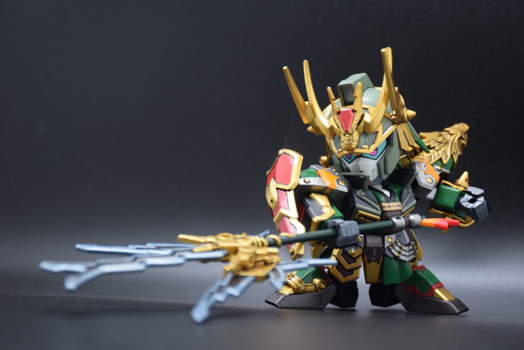筆塗り全塗装 SDガンダム三国伝 – 真 雷装 張飛ガンダム(真三國無雙color ver.)