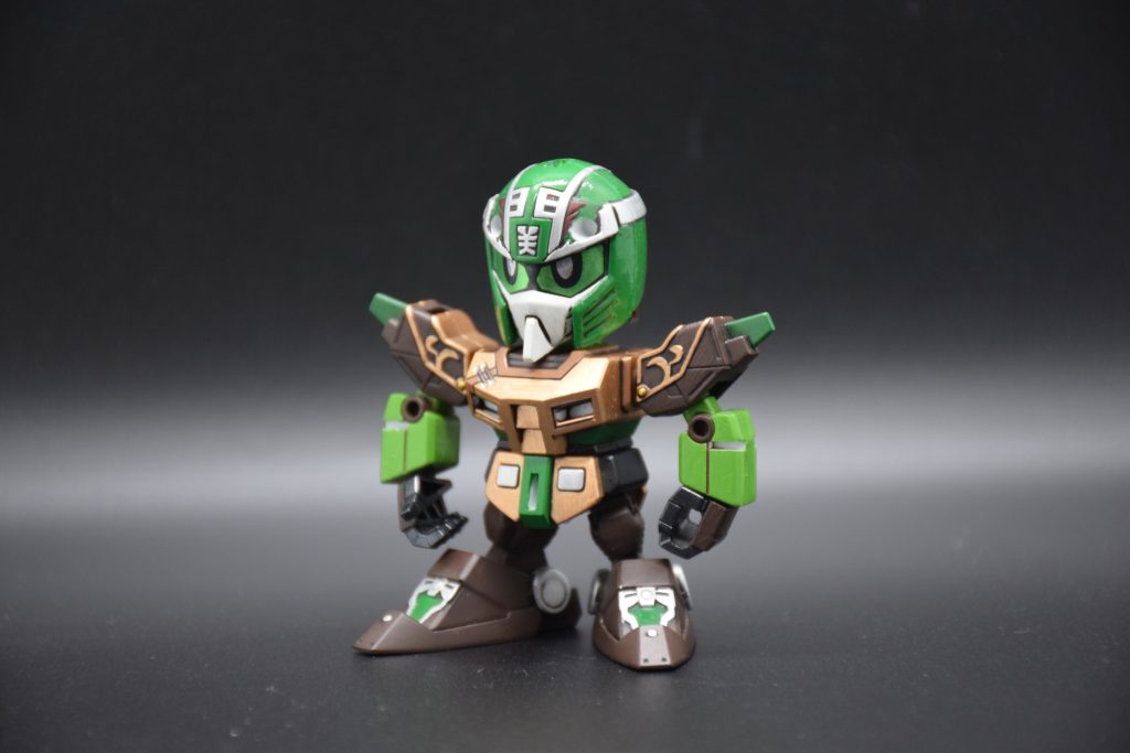 筆塗り全塗装 SDガンダム三国伝 – 関平ガンダム(真三國無雙color ver.)–4枚目/制作者：KaTim