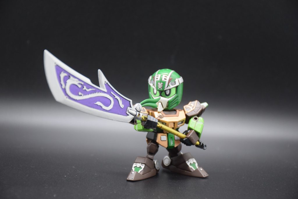筆塗り全塗装 SDガンダム三国伝 – 関平ガンダム(真三國無雙color ver.)–6枚目/制作者：KaTim