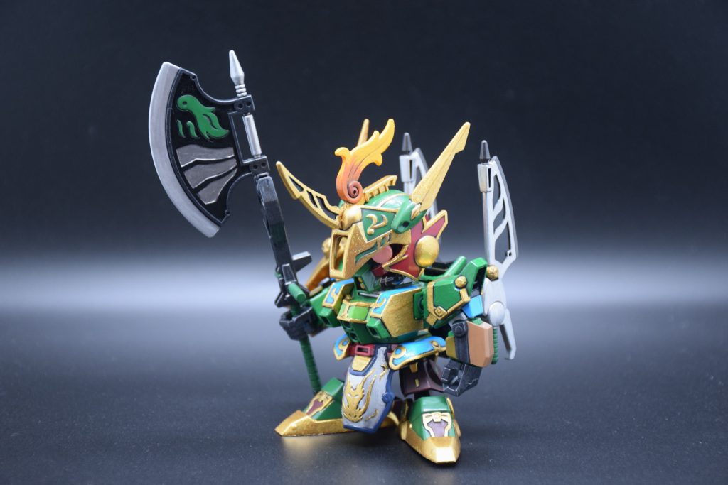 筆塗り全塗装 SDガンダム三国伝 – 周倉ドーベンウルフ(真三國無雙color ver.)–2枚目/制作者：KaTim