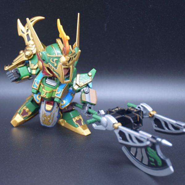 筆塗り全塗装 SDガンダム三国伝 – 周倉ドーベンウルフ(真三國無雙color ver.)