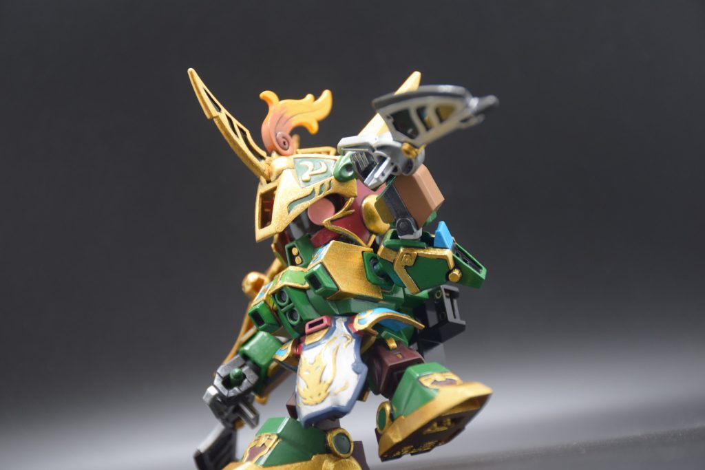 筆塗り全塗装 SDガンダム三国伝 – 周倉ドーベンウルフ(真三國無雙color ver.)–4枚目/制作者：KaTim