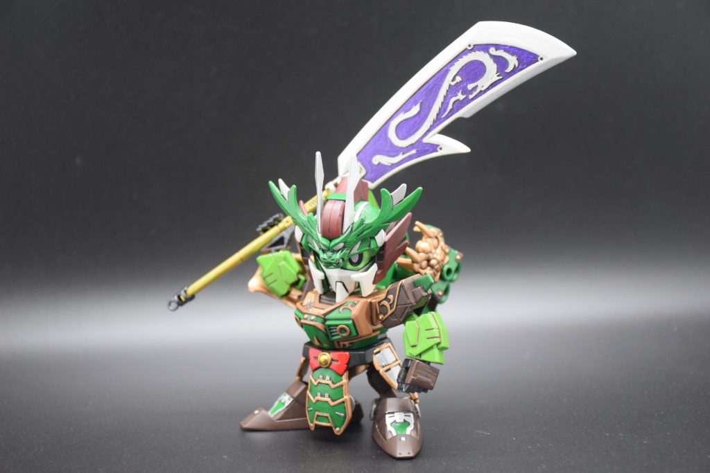 筆塗り全塗装 SDガンダム三国伝 – 関平ガンダム(真三國無雙color ver.)–3枚目/制作者：KaTim
