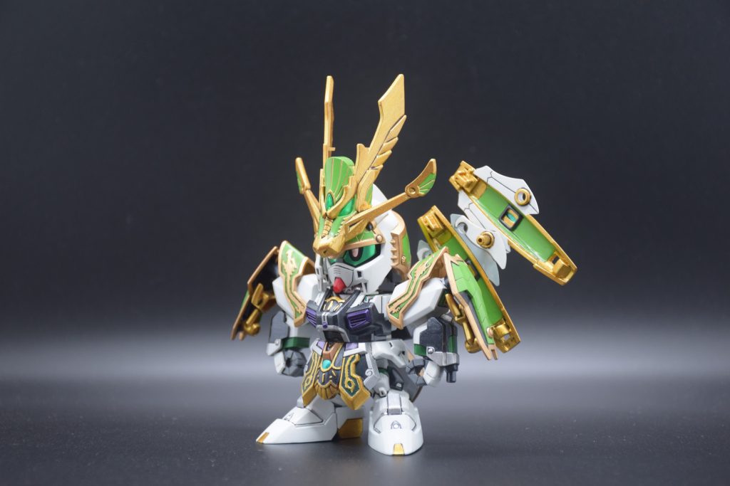 筆塗り全塗装 SDガンダム三国伝 – 天翔竜 孔明νガンダム(真三國無雙color ver.)–5枚目/制作者：KaTim