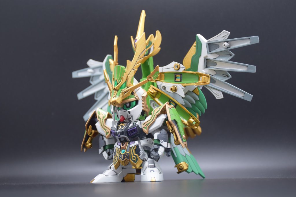 筆塗り全塗装 SDガンダム三国伝 – 天翔竜 孔明νガンダム(真三國無雙color ver.)–3枚目/制作者：KaTim