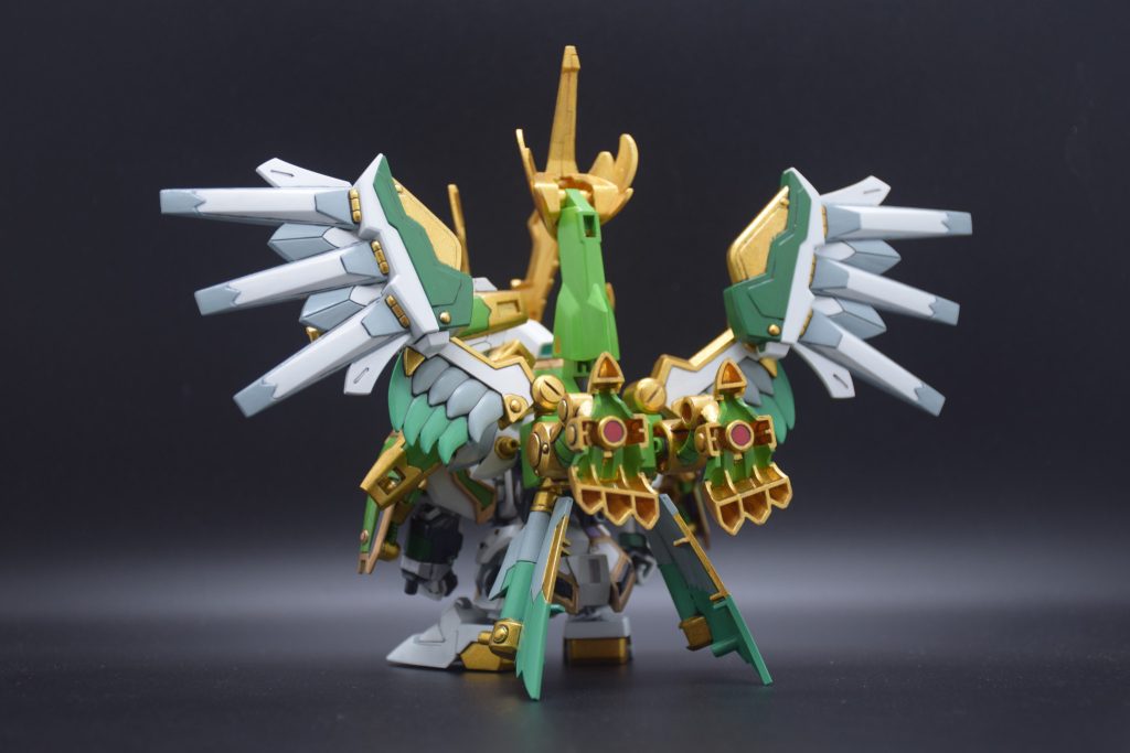 筆塗り全塗装 SDガンダム三国伝 – 天翔竜 孔明νガンダム(真三國無雙color ver.)–4枚目/制作者：KaTim