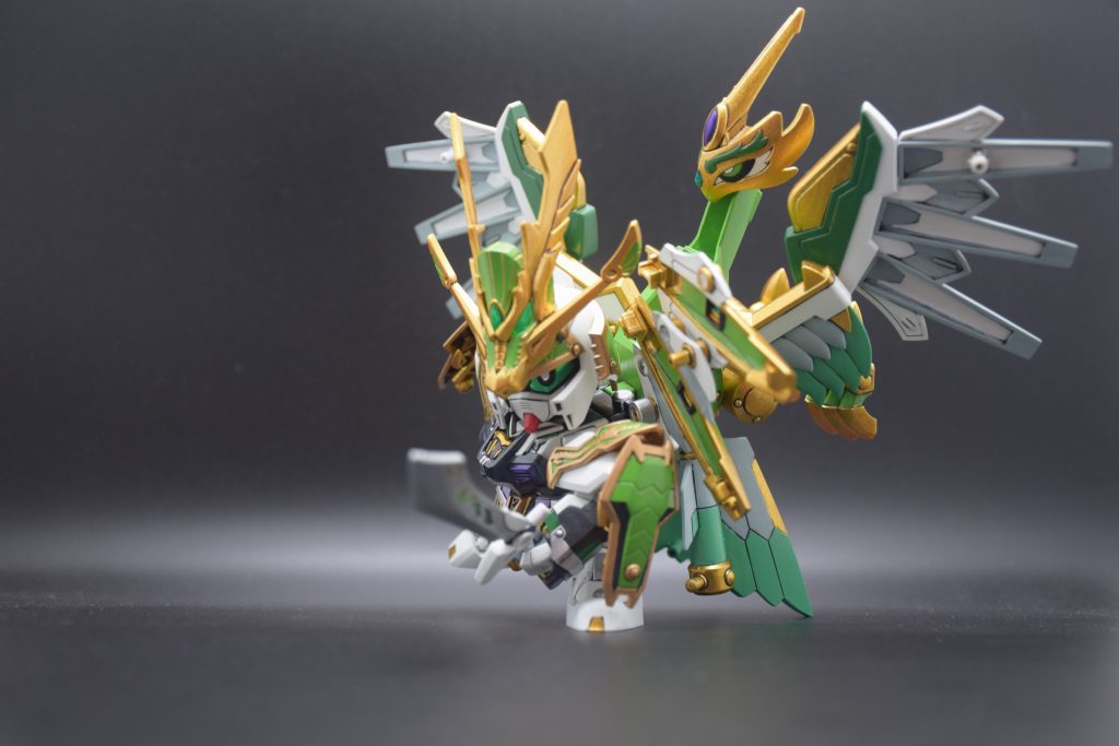 筆塗り全塗装 SDガンダム三国伝 – 天翔竜 孔明νガンダム(真三國無雙color ver.)–5枚目/制作者：KaTim