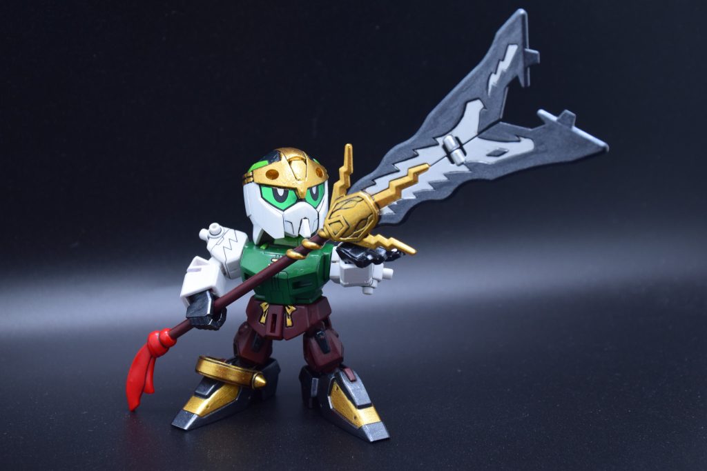 筆塗り全塗装 SDガンダム三国伝 – 張飛ガンダム(真三國無雙color ver.)–6枚目/制作者：KaTim